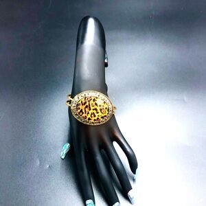 Gold and Yellow Vintage Filigree Bracelet